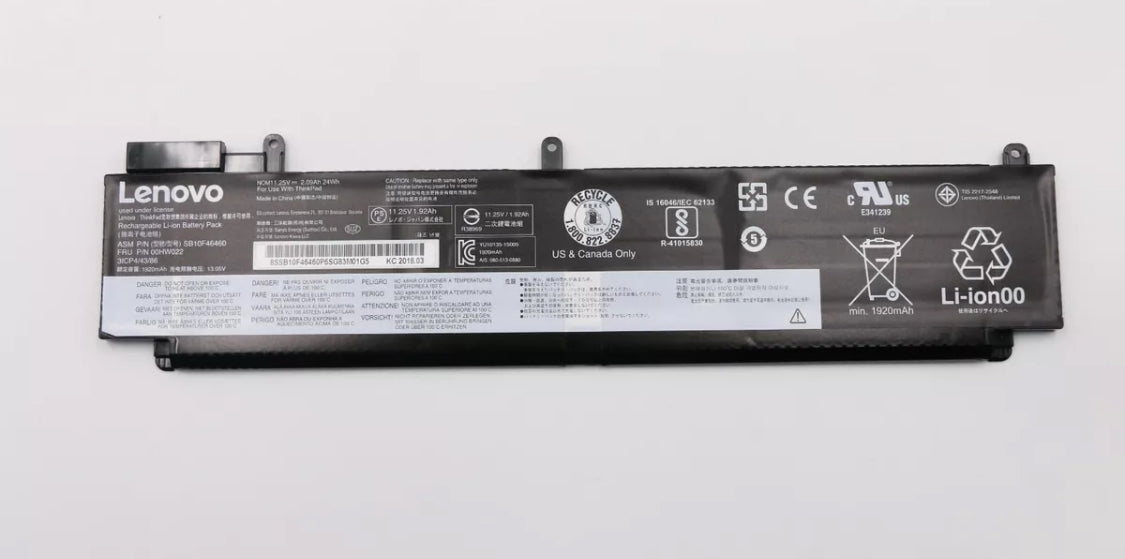 Battery For Lenovo Thinkpad T460s T470s Series 00HW022 Battery For Lenovo Thinkpad T460s T470s Series 00HW022